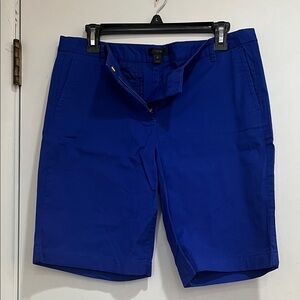 Zara Men's Vibrant Blue Flat Front Shorts
